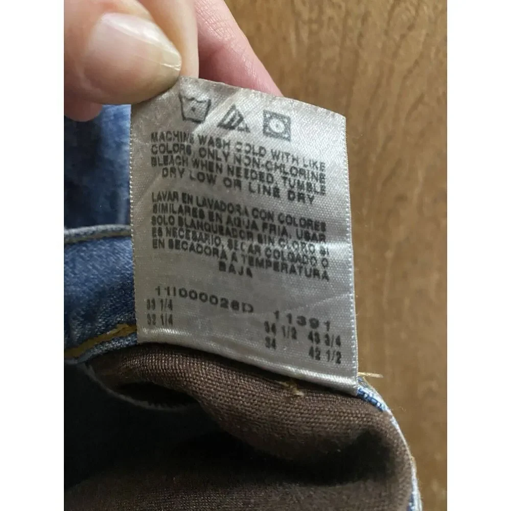 Twenty X Mens 32 x 34 Style 22 Relaxed Fit Faded Straight Leg Denim Blue Jeans
